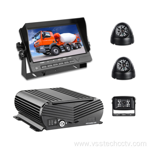 4-channel NVR car hard disk recorder + display